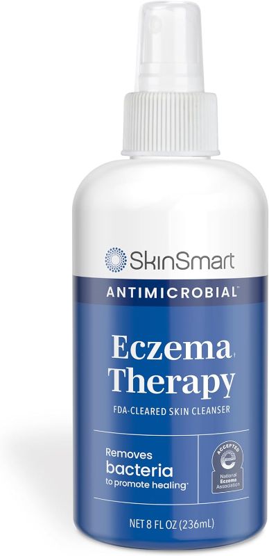 Photo 1 of SkinSmart Antimicrobial Eczema Therapy with Hypochlorous Acid, Removes Bacteria so Skin Can Heal, for Adults, Kids and Seniors, 8 Ounce Clear Spray