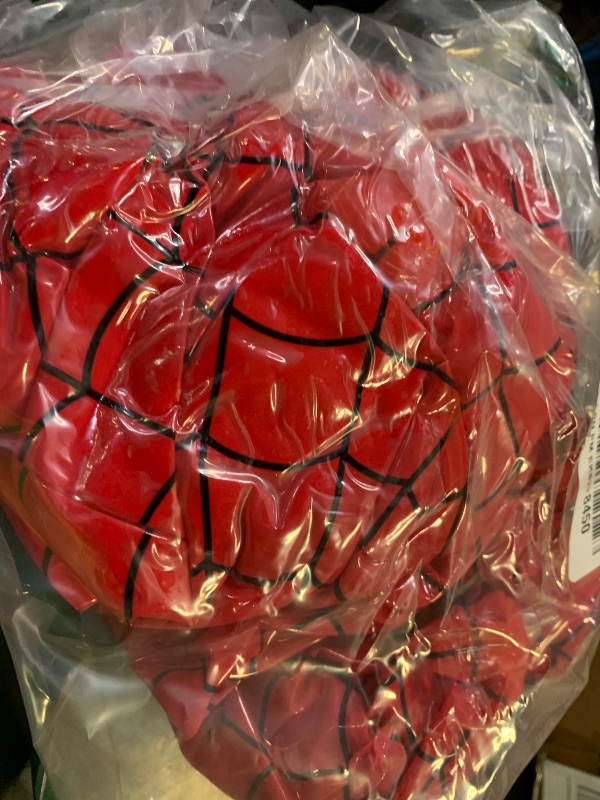 Photo 1 of Hollowfly 12 Pack Spider Web Themed Beach Ball for Kids 7.87" Bulk for Summer Pool and Beach Game Gifts Blue and Red Spider Web Birthday Party Supplies End of The Year Class Party Decorations Favor