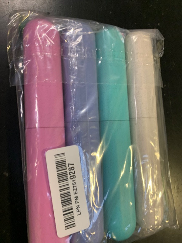 Photo 1 of ZYYC 4 Pack Travel Toothbrush Case, Holder Toothbrush Travel Containers for Trip Home Camping Dust-Proof and Sanitary ?Travel Toothbrush Holder
