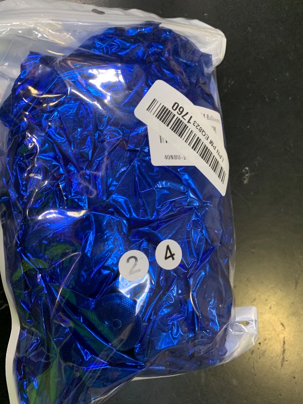 Photo 1 of 40 Inch Navy Blue 24 Numbers Balloons Dark Blue Giant 24 Foil Mylar Helium Large Digital Balloon Blue Birthday Jumbo Balloons 24th or 42nd Anniversary Party Decorations Supplies