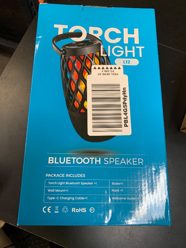 Photo 1 of QUEQIMU Bluetooth Speaker - Waterproof with LED Lights for Party, Pool, Patio, Porch - Multi-Sync Wireless Speaker with Stereo Sound