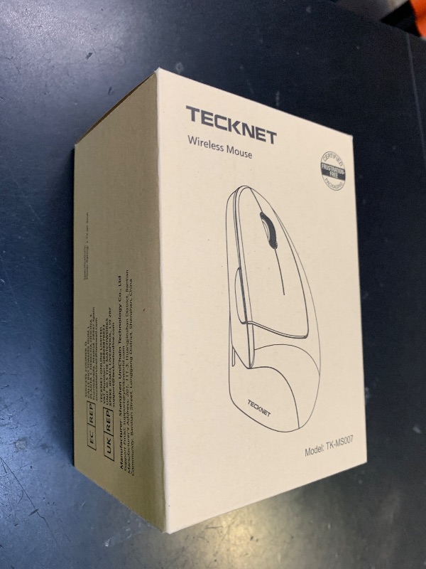 Photo 1 of TECKNET Ergonomic Mouse Wireless, Rechargeable Mouse Wireless Silent for Carpal Tunnel Right Hand, 2.4GHz USB Vertical Mouse Wireless for Laptop, 5 Adjustable 4800 DPI, Computer, MacBook, Desktop