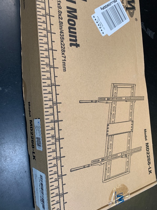 Photo 1 of Mounting Dream UL Listed TV Mount for Most 37-75 Inch TV, Universal Tilt TV Wall Mount Fit 16", 18", 24" Stud with Loading Capacity 132lbs, Max Vesa 600 x 400mm, Low Profile Flat Wall Mount Bracket