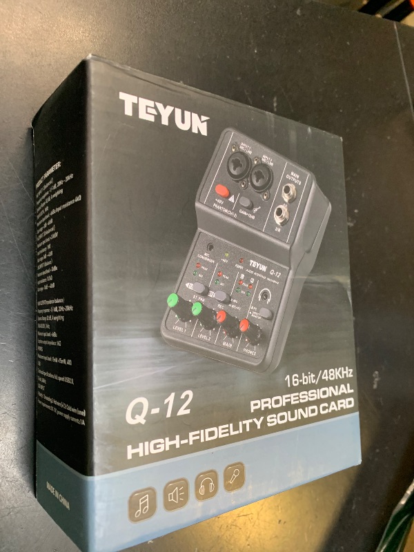 Photo 1 of XTUGA USB Audio Interface for PC,Interface for Recording Music Computer Recording Audio Interface XLR with 3.55m Microphone Jack, USB Sound Card for Recording Studio, Ultra-low Latency Plug&Play, Q-12