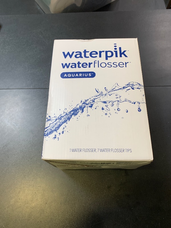 Photo 1 of Waterpik Aquarius Water Flosser For Teeth Cleaning, Gums, Braces, Dental Care, Electric Power With 10 Settings, 7 Tips For Multiple Users And Needs, ADA Accepted, White WP-660, Packaging May Vary