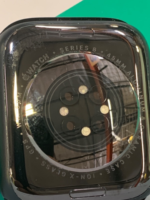 Photo 1 of Apple Watch Series 8 (GPS, 45mm) Midnight Aluminum Case with Midnight Sport Band (Renewed Premium)