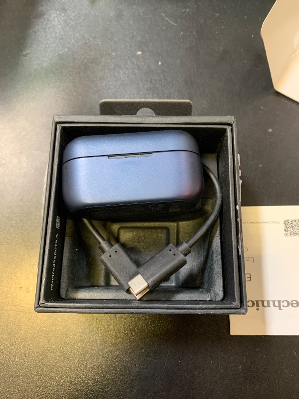 Photo 1 of Technics EAH-AZ80-A Premium Hi-Fi True Wireless Bluetooth Earbuds with Advanced Noise Cancelling - Midnight Blue