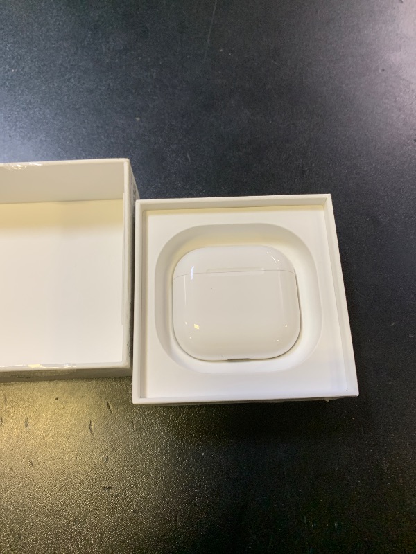 Photo 1 of Apple AirPods 4 Wireless Earbuds, Bluetooth Headphones, Personalized Spatial Audio, Sweat and Water Resistant, USB-C Charging Case, H2 Chip, Up to 30 Hours of Battery Life, Effortless Setup for iPhone