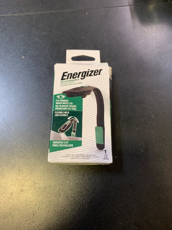 Photo 1 of Energizer Flex-R LED Rechargeable Book Light for Reading in Bed, Reading Light with Warm LED Color, Long-Lasting and Lightweight
