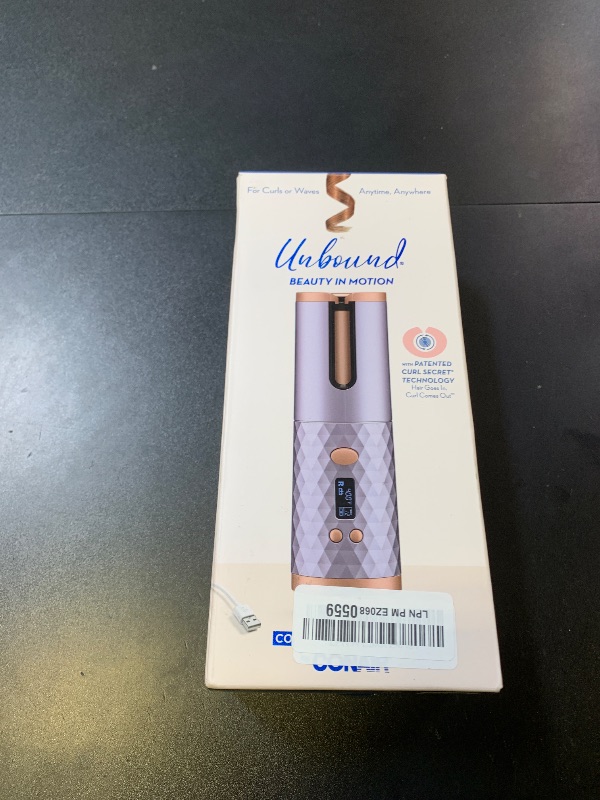 Photo 1 of Conair Unbound Cordless Auto Curler - Rechargeable Auto Curler For Curls or Waves