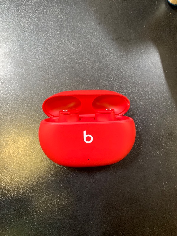 Photo 1 of Beats Studio Buds - True Wireless Noise Cancelling Earbuds - Compatible with Apple & Android, Built-in Microphone, IPX4 Rating, Sweat Resistant Earphones, Class 1 Bluetooth Headphones - Red