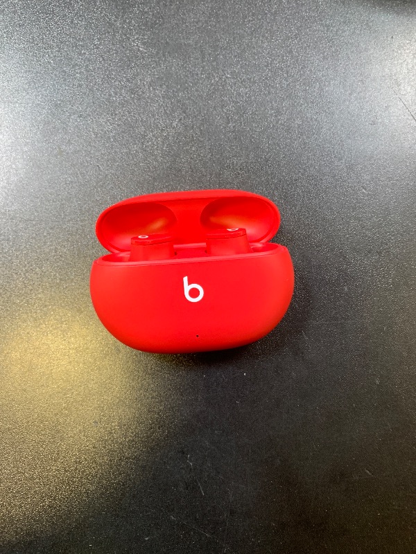 Photo 1 of Beats Studio Buds - True Wireless Noise Cancelling Earbuds - Compatible with Apple & Android, Built-in Microphone, IPX4 Rating, Sweat Resistant Earphones, Class 1 Bluetooth Headphones - Red