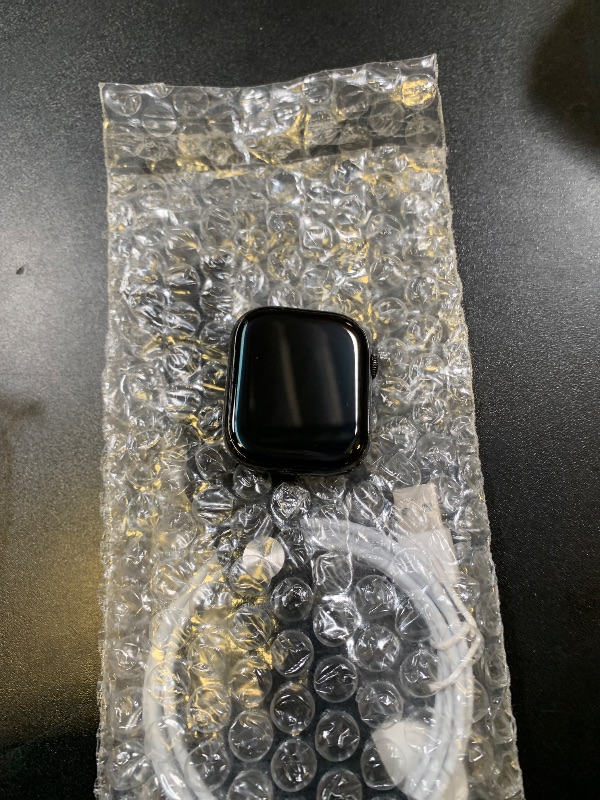 Photo 1 of Apple Watch Series 10 [GPS + Cellular, 46mm] - Jet Black Aluminum Case with Black Sport Band, S/M (Renewed)