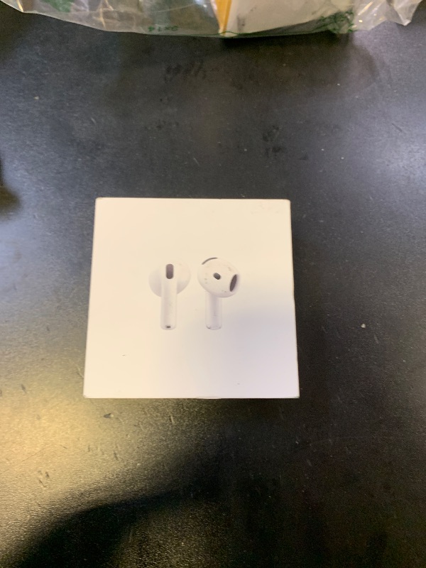 Photo 1 of Apple AirPods 4 Wireless Earbuds, Bluetooth Headphones, Personalized Spatial Audio, Sweat and Water Resistant, USB-C Charging Case, H2 Chip, Up to 30 Hours of Battery Life, Effortless Setup for iPhone