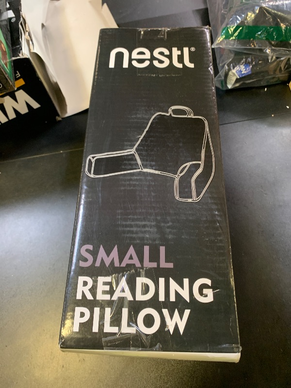 Photo 1 of Nestl Reading Pillow for Kids & Teens with Shredded Memory Foam, Backrest Pillows for Reading, Watching, and Gaming, Use on The Couch, Bed, or Floor, Adjustable Support with Washable Cover Black