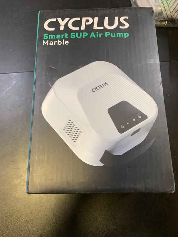 Photo 1 of CYCPLUS 20PSI High Pressure Smart SUP Air Pump, Rechargeable Battery-Powered, Intelligent Dual Stage Inflation & Deflation, Auto-Off Air Pump for Stand Up Paddle Boards,Surfing Kite, Tent, Mattress