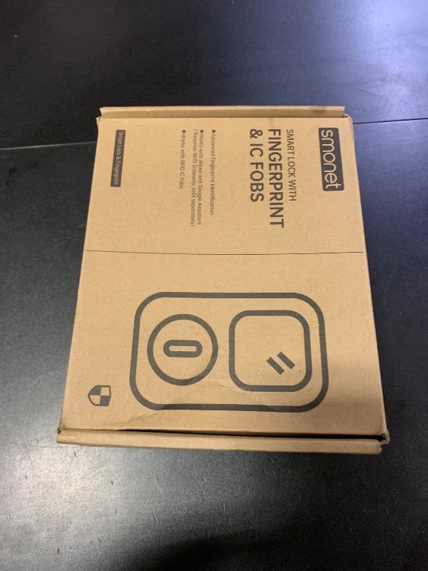 Photo 1 of Smart Lock, SMONET Fingerprint Door Lock Smart Deadbolt Keyless Entry - Electronic Digital Keypad with Biometric Fingerprint, Smartphone App Auto Lock Bluetooth Keys Fobs Smartlock for Alexa, Home