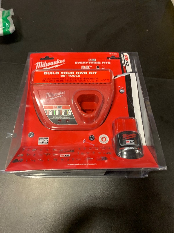 Photo 1 of Milwaukee 48-59-2420 M12 Ct 2.0 Starter Kit,Red/Black