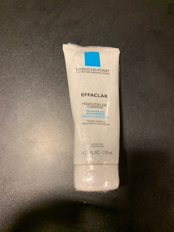 Photo 1 of La Roche-Posay Effaclar Medicated Gel Cleanser, 2% Salicylic Acid Cleanser + LHA + Glycerin, Foaming Acne Face Wash, Helps Clear & Prevent Acne Breakouts, Oil Free, Targets Excess Oil