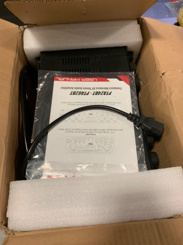 Photo 1 of Pyle Wireless Bluetooth Home Audio Amplifier System-Upgraded 6 Channel 750 Watt Sound Power Stereo Receiver w/USB, Micro SD, Headphone,2 Microphone Input w/Echo, Talkover for PA - PTA62BT.5