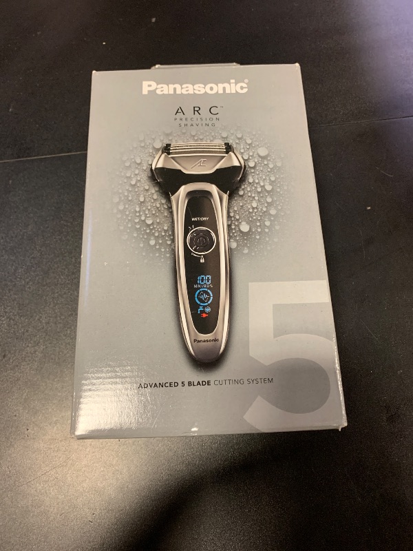 Photo 1 of Panasonic ARC5 Electric Razor for Men with Pop-Up Trimmer, Wet/Dry 5-Blade Electric Shaver with Intelligent Shave Sensor and Multi-Flex Pivoting Head – ES-LV65-S (Silver)