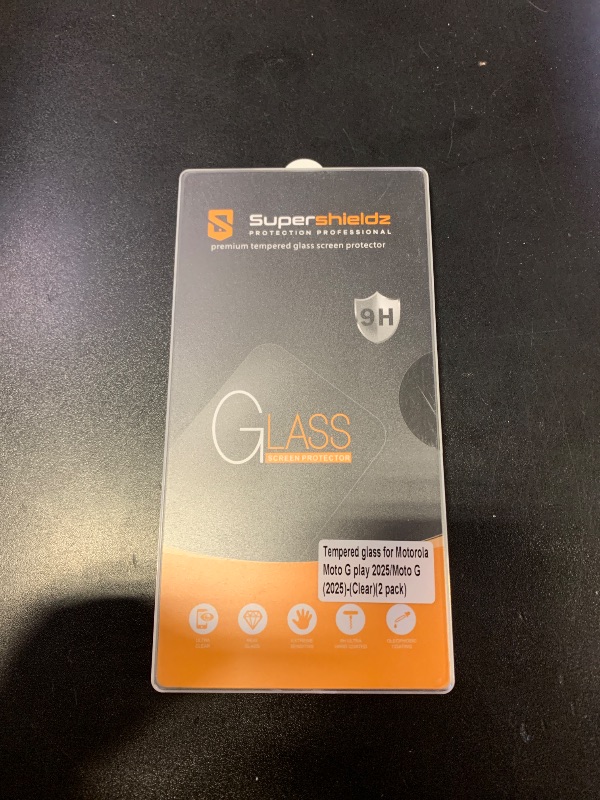 Photo 1 of Supershields Glass tempered glass for Motorola Moto G play 2025/ Moto G (2025)- (clear) (2 pack)