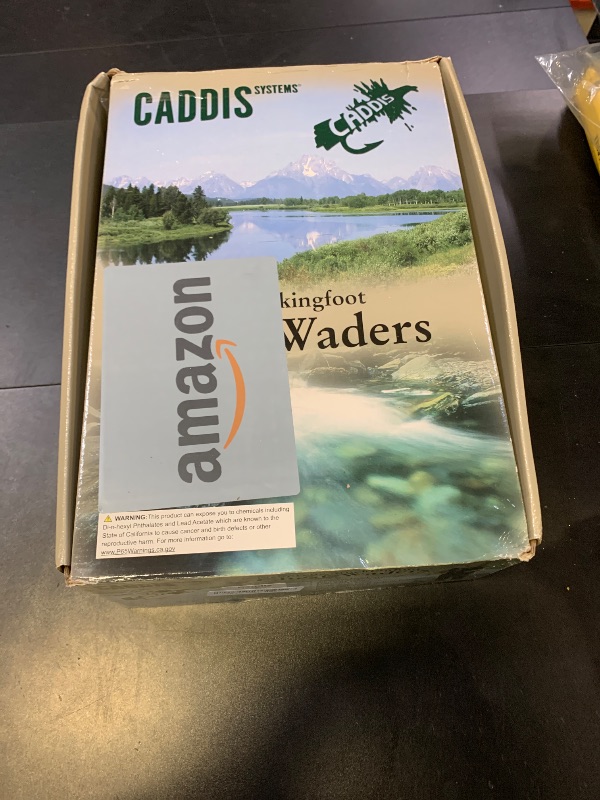 Photo 1 of CA5902W-LS Caddis Men's Neoprene Stockingfoot Waders - L Stout Green, Forest Green