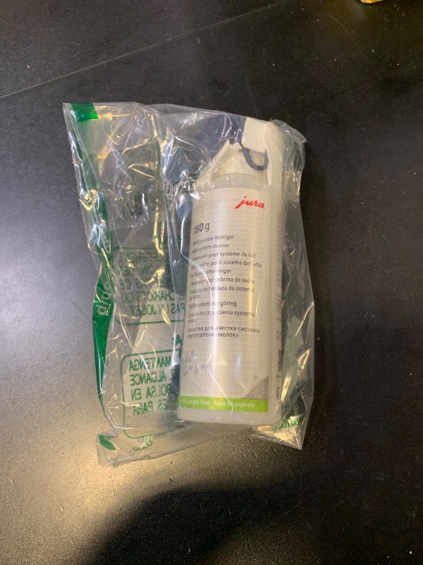 Photo 1 of Jura Milk System Cleaner Mini-Tabs w/Dispenser (180 g bottle) , white