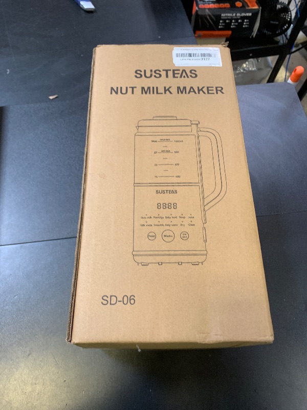 Photo 1 of SUSTEAS 10 in 1 Nut Milk Maker Machine, 34oz Soy Milk Maker for Almond/Oat/Soy Milk, Juice, Milkshake, Rice Paste, No Filtering Needed, Almond Cow Milk Machine Maker with Self Cleaning, Beige