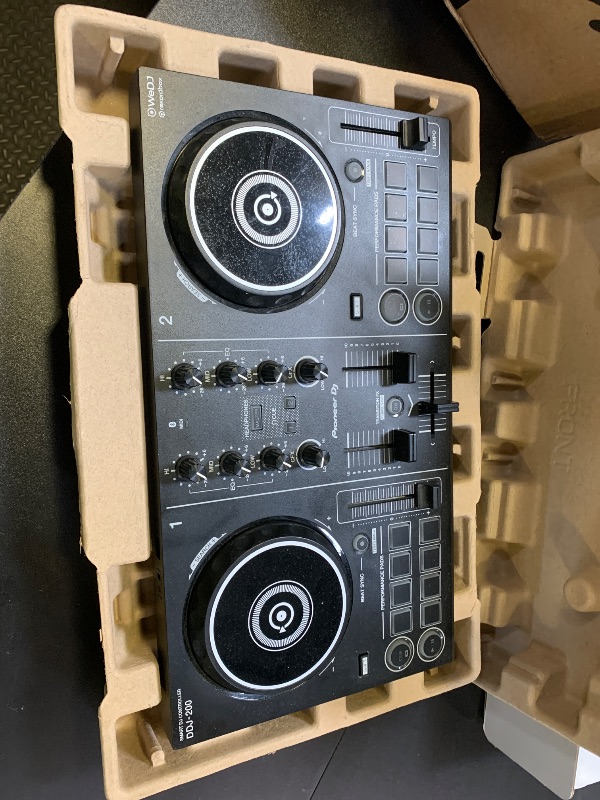 Photo 1 of AlphaTheta/Pioneer DJ DDJ-FLX2 Beginner DJ Controller – Portable USB-Powered 2-Channel Controller with Professional Layout – Compatible with Music Streaming Services – Perfect for New DJs