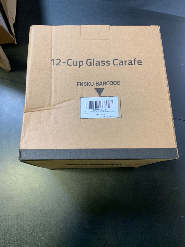Photo 1 of 12-Cup Replacement Glass Coffee Carafe for Cuisinart Coffee Maker Models DCC-1200, DCC-1100BK, DCC-2650, CHW-12, CHW-12P1, DGB-550BK, DGB-550BK1, DGB-625BC, DGB-700BC, and SS-12 | Part# DCC-1200PRC