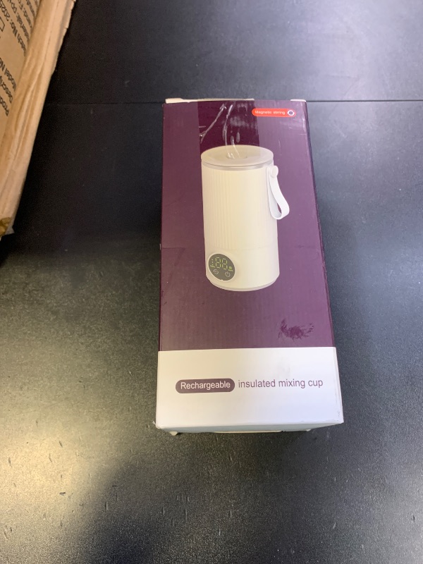 Photo 1 of Portable Travel Electric Kettle 400ML,USB Rechargeable Stainless Steel Hot Water Boiler with Dual 3000mAh Battery