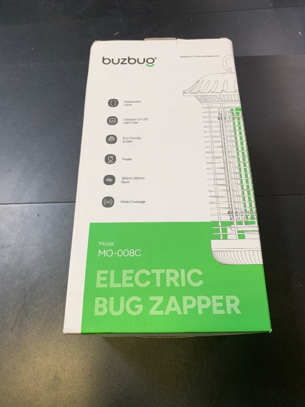 Photo 1 of Buzbug LED Bug Zapper Indoor Outdoor, 10 Years Lifespan, 6.5ft Power Cord, IPX4 Waterproof, High-Voltage, Mosquito Zapper, Fly Trap Mosquito Trap, Fly Killer Fly Zapper -MO008C