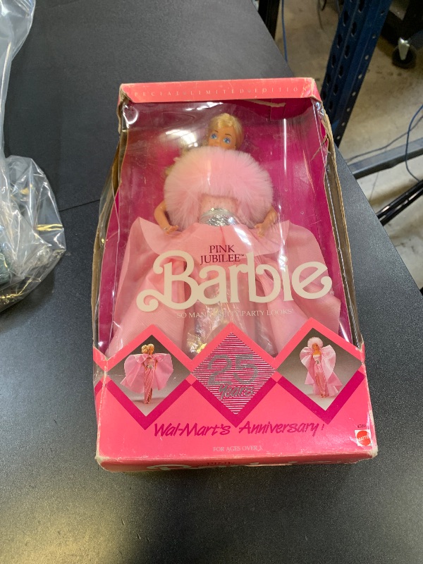 Photo 1 of Barbie Walmart 25th Anniversary Pink Jubilee Blonde Doll by Mattel