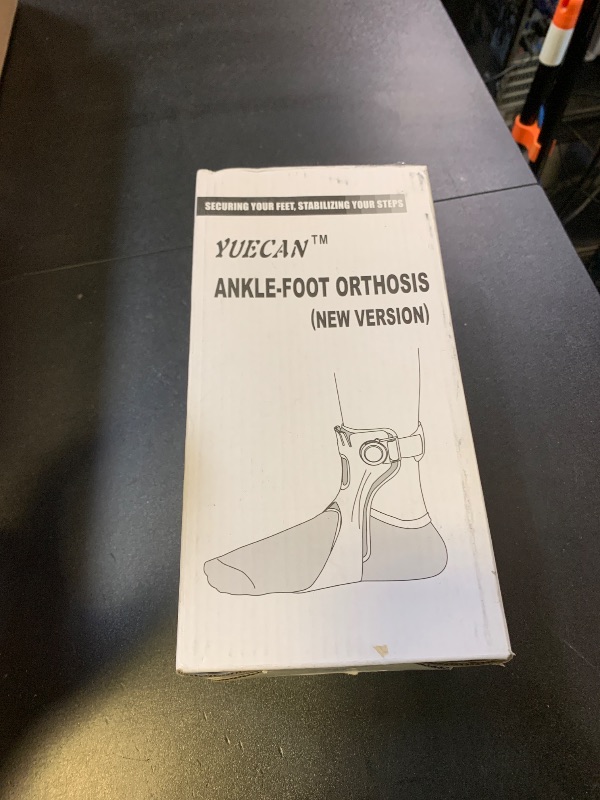 Photo 1 of yuecan AFO Foot Drop Brace, Ankle Foot Orthosis for Men Women, Drop Foot Postural Correction Brace with Inflatable Airbag Lining, Can Be Worn with Shoes, for Recovery of Stroke Hemiplegia, [Right-XL]