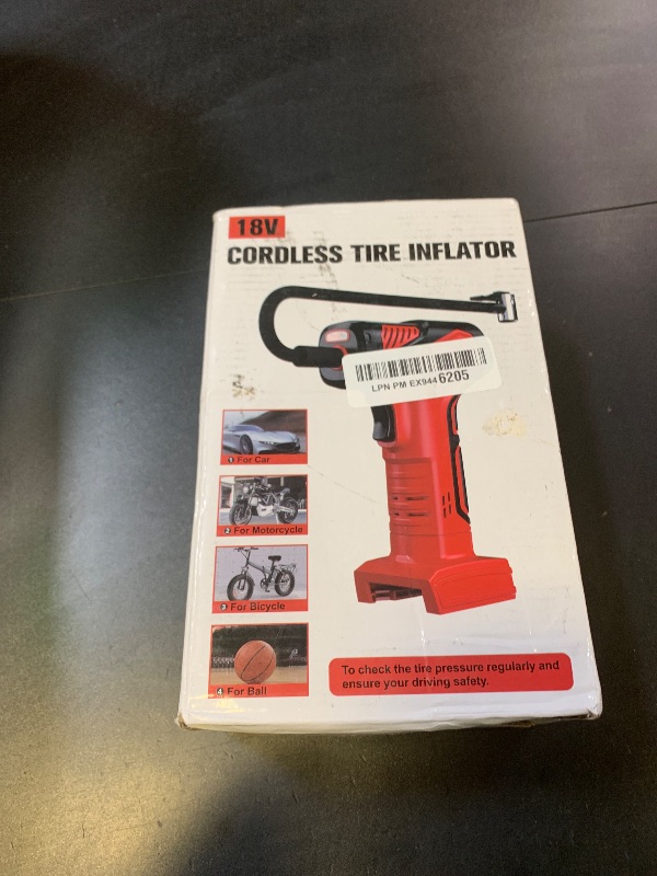 Photo 1 of DIYtoolifz 150PSI Tire Inflator Portable Air Compressor: Cordless Air Pump Compatible with Milwaukee 18V Battery - Car Tire Pump with LCD Display & LED Light for Auto, Motorcycles(Bare Tool)