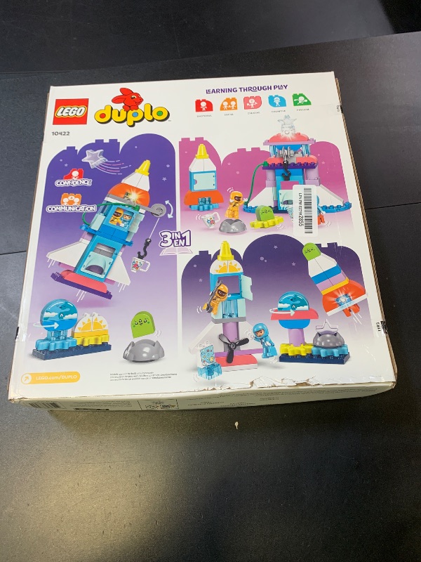 Photo 1 of LEGO DUPLO 3 in 1 Space Shuttle Adventure Rocket Ship Building Set, Kids Educational Space Discovery Toy for 3-Year-Olds and Up, Develops Preschool Kids’ Learning and Fine Motor Skills, 10422