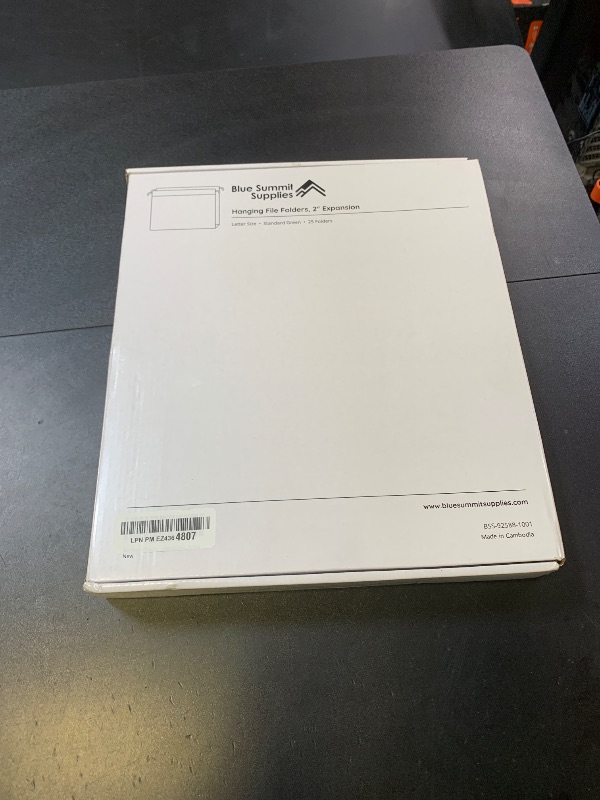 Photo 1 of Blue Summit Supplies 25 Pack Extra Capacity Hanging File Folders Letter Size, Reinforced Green Hanging File Folders, Heavy Duty 2 Inch Expansion, Designed for Wide, Bulky Files and Charts