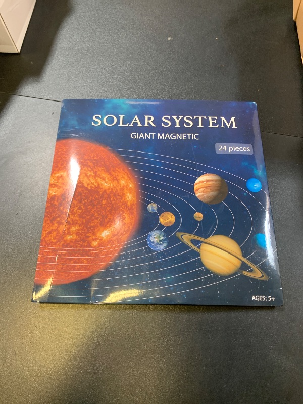 Photo 1 of SpriteGru Giant Magnetic Solar System with 12 Individual Briefing Magnets.Perfect for Toddlers and Kids. (24 PCS)