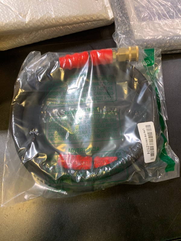 Photo 1 of POHIR Pressure Washer Whip Hose 8FT, Reel Connector 248°F Hot/Cold Water Jumper Hose 3/8" with Quick Connect Adapter, Industry Grade Steel Wire Braided & Synthetic Rubber Jacket 4800 PSI