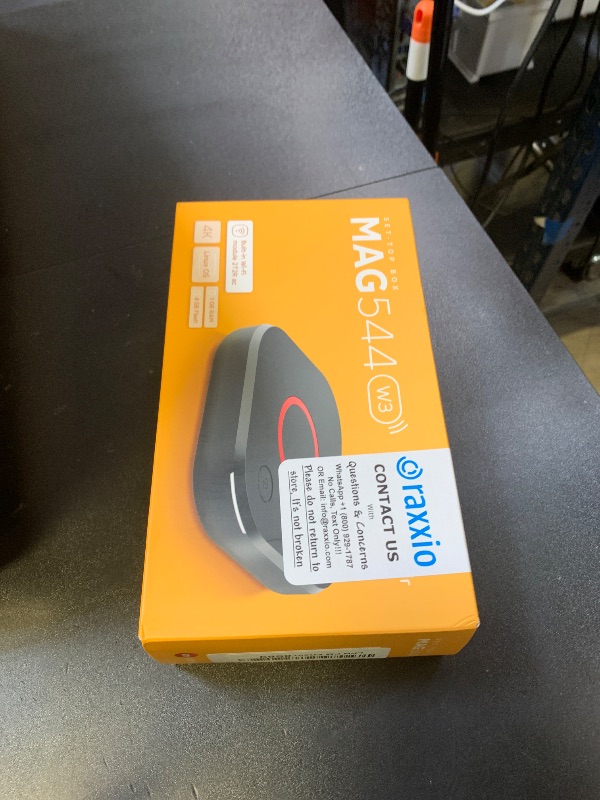 Photo 1 of Raxxio MAG544w3 TV Set-Top Box - 4K HDR TV Streaming Device with Amlogic S905Y4 Chipset, 1GB DDR4 RAM, 4GB Flash Memory, Dolby Digital Plus, Linux 4.9, Dual-Band WiFi, USB 2.0, HDMI Cable and Remote