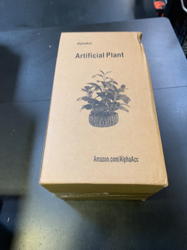 Photo 1 of AlphaAcc Artificial Plants Decor Greenery Fake Succulents Indoor Potted Fake Plant with Rustic Black Clay Planter for Farmhouse Room Bathroom Bedroom Kitchen Office Table Desk Decor