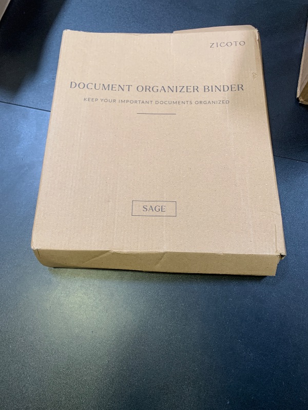 Photo 1 of Aesthetic Document Organizer - Sturdy Linen 3-Ring Binder Safely Stores All Your Important Documents and Files in One Place - Easy to Use Expanding Storage Folder Incl. Envelopes, Pockets & Labels