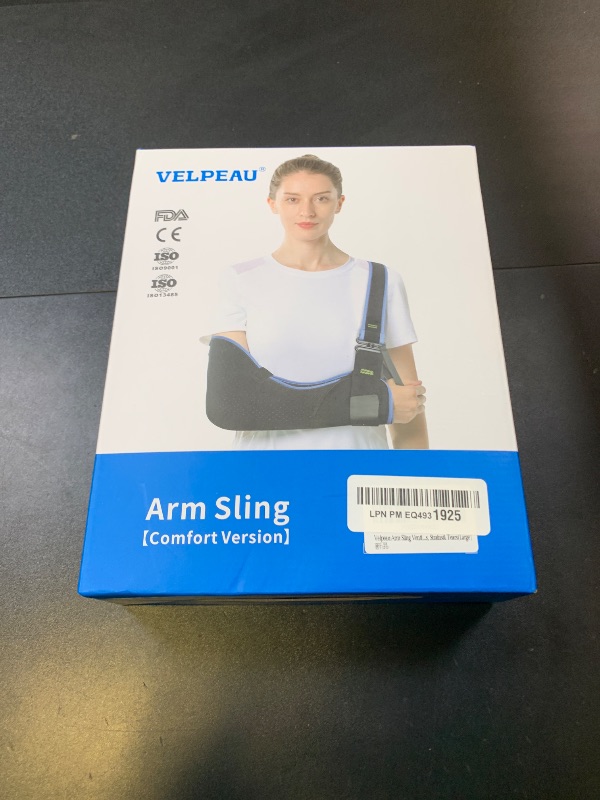 Photo 1 of Velpeau Arm Sling Shoulder Immobilizer for Women and Men, fit Left or Right Arm - Rotator Cuff Support Brace - Medical Sling for Shoulder, Clavicle, Elbow Injury (Comfort type, Large: Bust 33.5?-41?)