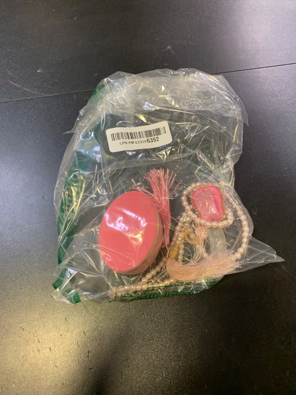 Photo 1 of ?hvan Online Velvet Box with Islamic Finger Counter and Prayer Beads, Portable Digital Prayer Tasbeeh, Pearl Zikirmatic Beads, 2 Pieces Gift for Ramadan & Eid & Mevlüt (Pink)