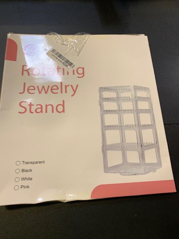 Photo 1 of 17Dec 360 Rotating Earring Holder Organizer Stand,5 Tiers Acrylic Jewelry Organizers and Storage,Stud Earring Organizers and Storage,228 Holes and 232 Grooves for Earrings Necklaces chain bracelet