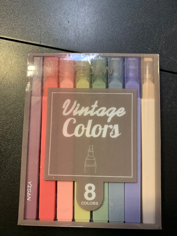 Photo 1 of YISAN Highlighters Pastel Assorted Colors,Soft Tip Marker Pens No Bleed,Journal Pens,70931