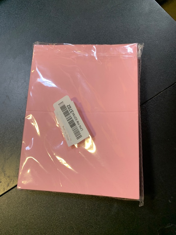 Photo 1 of 50 Pack Blank Cards Folded Cardstock Thank You Blank Greeting Cards for Invitations, Wedding, Greeting Cards, All Occasion DIY (Pink, 4x6)