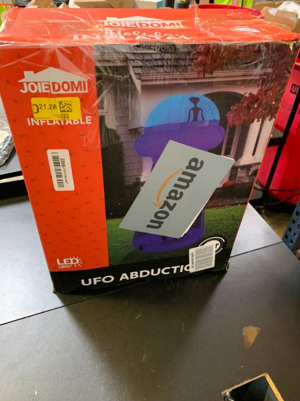 Photo 1 of Joiedomi 9 FT Tall Halloween Inflatable Outdoor Decorations, Halloween Inflatable UFO Blow Ups Decor for Yard Decoration with LEDs for Outside Party Decor
