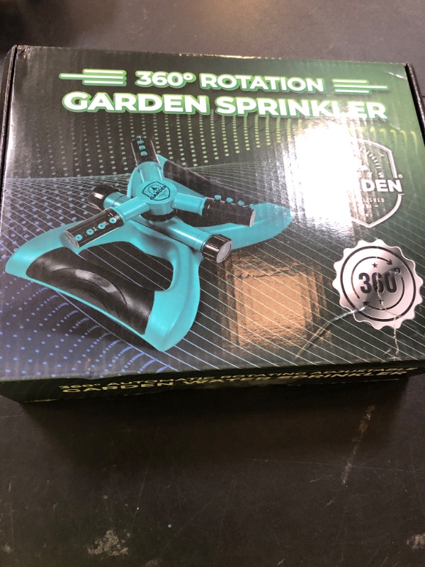 Photo 1 of Joeys Sprinkler for Yard, Rotating Garden Sprinkler for Large Area Coverage, Lawn and Yard Sprinklers (Green)